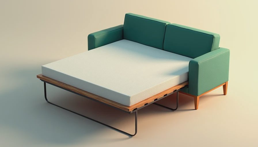 Illustration for futon couch bed