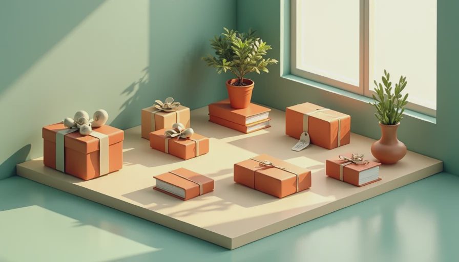 Illustration for secondhand gifts