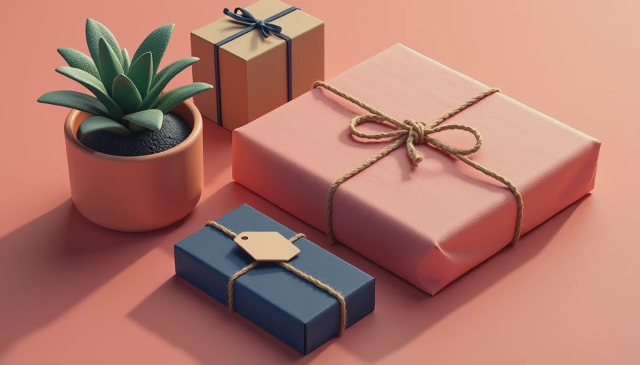 Visual context for low waste gifts