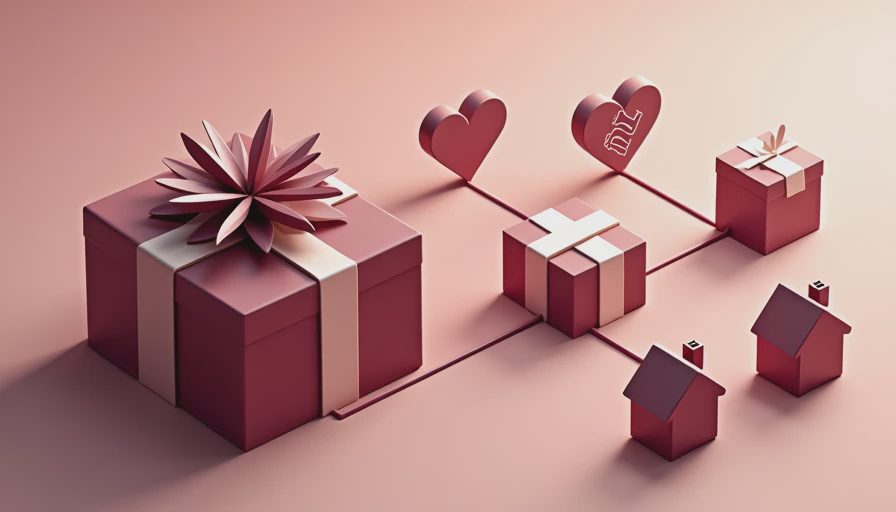 Visual context for gifts that give back