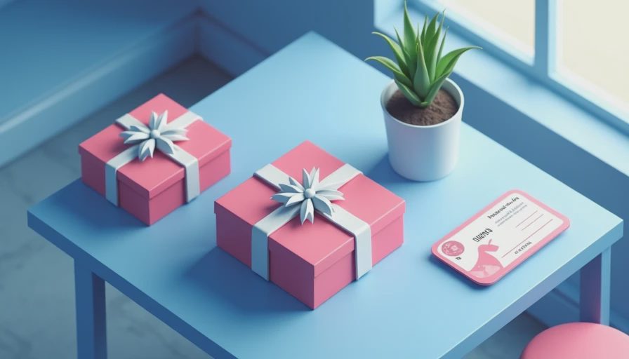 Illustration for gift giving without clutter