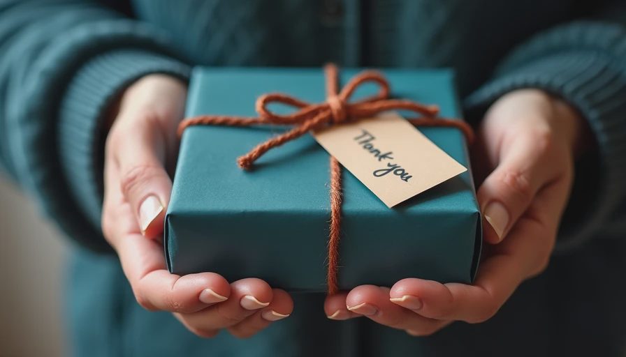 Visual context for gift giving less is more