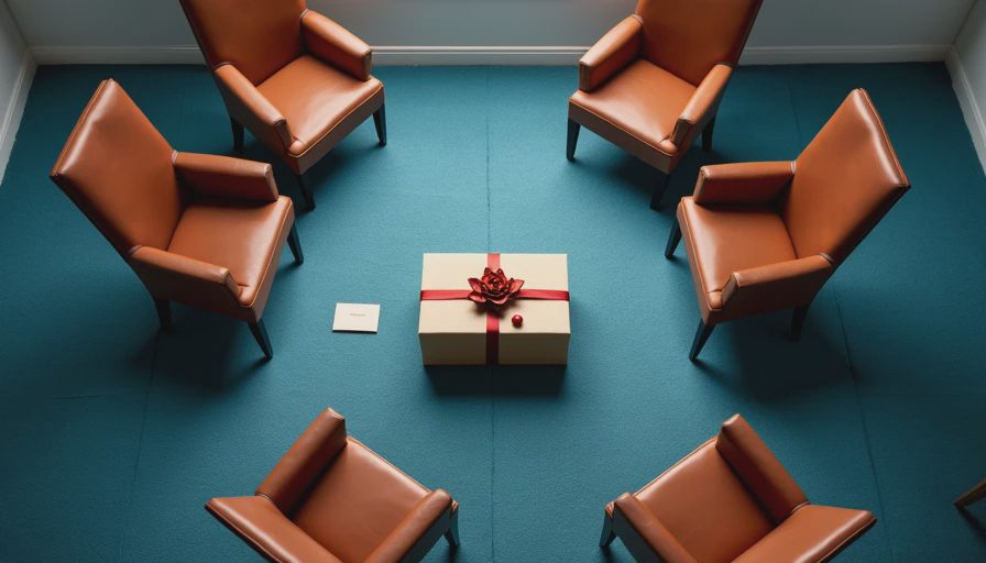 Illustration for gift giving less is more