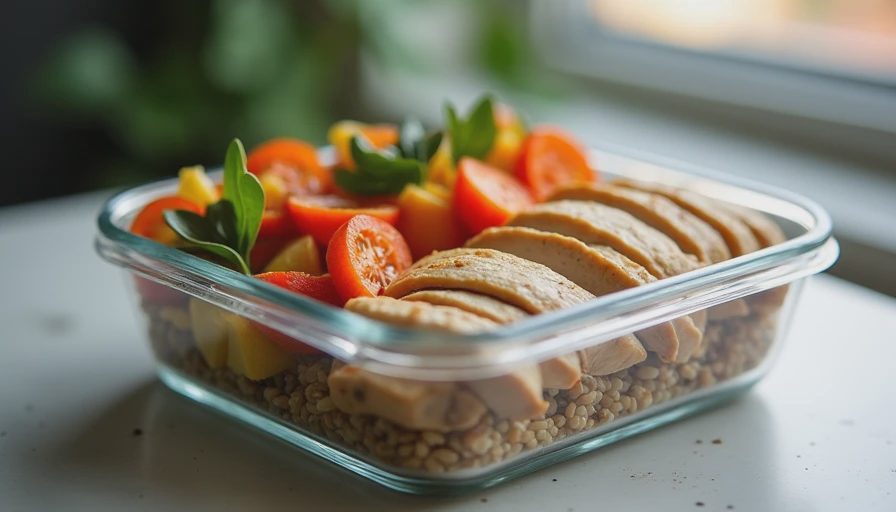 Illustration for minimalist meal prep ideas