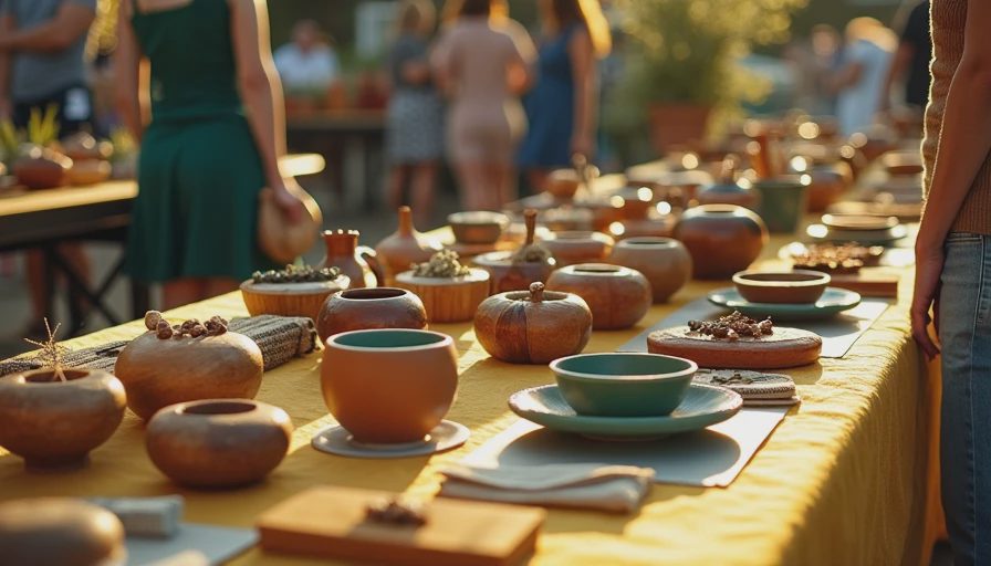 Illustration for ethical handmade gifts from local artisans and small studios
