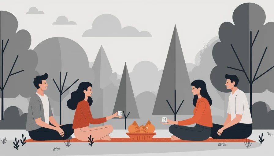 Illustration for non material gift ideas